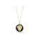 Rachel Zoe Black Agate CZ 3D Lion Head Medallion Necklace in 14K Gold
Over Sterling Silver
