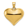 14k Yellow Gold 3D Polished Puffed Heart Pendant