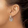 Rhodium Over Sterling Silver Polished Double Oval Hoop Earrings