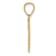 14k Yellow Gold Polished and Textured Open Heart Pendant