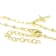 CZ Cross Pendant In 18K Gold Over Sterling Silver 0.13ctw