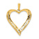 14K Two-tone Gold Gold Diamond Heart Pendant