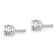 14K White Gold Lab Grown Diamond 1/4ctw Certified VS/SI GH Screw Back 4
Prong Earrings