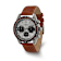 Chisel Men's 42mm Stainless Steel Leather Band Chronograph Watch
