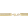 Polished Omega Bracelet In 14K Gold Over Brass