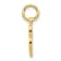 10k Yellow Gold initial L Charm