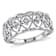 Diamond Accent Open Design Band Ring In Sterling Silver