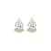 Pear Shape Moissanite 14k Yellow Gold Over Silver Stud Earrings 3.00ctw DEW