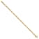14K Yellow Gold Polished Flat Oval Link Bracelet