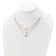 14K Tri-color Three Heart with 1-inch Extension Necklace