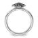 Rhodium Over Sterling Silver Stackable Expressions Marcasite Scalloped Ring