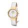 Charles Hubert Ladies IP Plated Stainless Steel Leather 38mm Watch