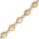 10.50 Ctw White Opal and 5.77 Ctw White Diamond Bracelet in 14K WG