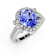14K White Gold Tanzanite and Diamond Ring 1.93 ctw
