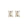 Emerald Cut Moissanite 14k Yellow Gold Over Silver Stud Earrings 2.02ctw DEW