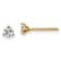 White Lab-Grown Diamond 14k Yellow Gold G-H SI Martini Stud Earrings 0.33ctw