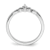 Rhodium Over 14K Gold Petite Beaded Edge Marquise Diamond Ring 0.09ctw