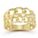 Sterling Statements 14K Yellow Gold Over Sterling Silver Stacked Curb Ring