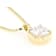 Moissanite Cushion-Cut Solitaire Pendant In 14K Gold Over Sterling
Silver 2.00ctw Diamond Equivalent Weight