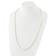 Rhodium Over Sterling Silver 8-9mm White Freshwater Cultured Pearl Necklace