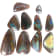 Boulder Opal Free-Form Cabochon Set of 10 124ctw