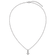 Rhodium Over Sterling Silver Polished Fancy Cubic Zirconia Link With 2
Inch Extension Necklace