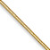 14k Yellow Gold 0.8mm Solid Round Snake 22 Inch Chain