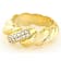 CZ San Marco Band Ring In 18K Gold Over Sterling Silver 0.24ctw