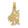 14K Yellow Gold Number 1 MOM Charm