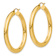 14k Yellow Gold 1 3/4" Polished Hoop Earrings