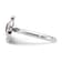 Rhodium Over Sterling Silver with 14K Accent Amethyst and Rose Quartz Ring