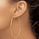14k Yellow Gold Polished 2 11/16" Endless Tube Hoop Earrings