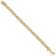 14k Yellow Gold 6.5mm Solid Double Link Charm Bracelet