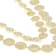 High-Polish Multi-Row Disc Necklace In 18K Gold Over Bronze