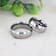 GOLDWYN Braided 14k Gold Inlay Domed Tungsten Ring 8mm