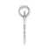 Rhodium Over 14k White Gold Textured Megaphone with Handle Pendant