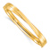 14k Yellow Gold 7.4mm Polished Bypass Hinged Bangle