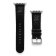 Gametime NHL New Jersey Devils Black Leather Apple Watch Band (38/40mm
S/M). Watch not included.