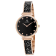 Roberto Bianci Women's Billare Black Dial, Rose Stainless Steel Watch