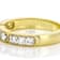 Polished Lab-Grown Diamond Band Ring In 14K Gold Over Sterling Silver