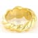 CZ San Marco Band Ring In 18K Gold Over Sterling Silver 0.24ctw