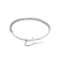 Round Moissanite Rhodium Over Sterling Silver Tennis Bracelet