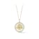 Rachel Zoe Mother-of-Pearl and CZ 3D Bee Medallion Necklace in 14K Gold
Over Sterling Silver
