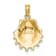 10K Yellow Gold Textured Lion's Paw Shell Charm