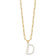 Gold Tone Sterling Silver 3-5.5mm Freshwater Cultured Pearl LETTER D
18-inch Necklace