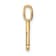 14K Yellow Gold Diamond Letter T Initial Pendant