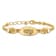 14K Yellow Gold Polished and Textured Fancy Plus 1.5-inch Ext. Bracelet