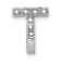 Rhodium Over 14K White Gold Diamond Letter T Initial Charm
