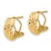 14K Yellow Gold Polished and Diamond-Cut Earrings