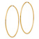 14k Yellow Gold 2 3/4" Endless Hoop Earrings